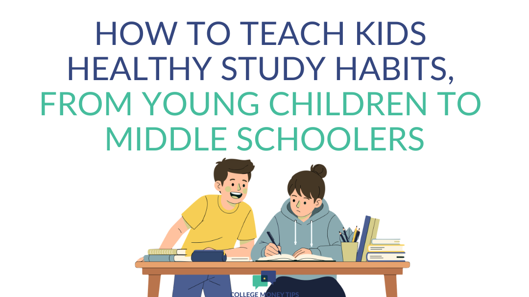 how to teach kids healthy study habits, image of two kids studying